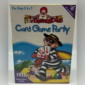 McDonald's McDonaldLand Card Game Party CD-ROM PC Kids Computer Game 1997 NIB